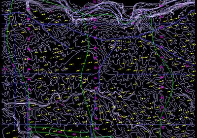 Civil drawing converted from scanned paper to editable CAD format