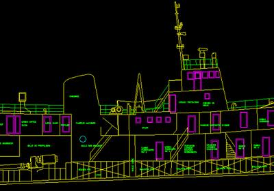 Engineering drawing conversion from paper scan to AutoCAD DWG format
