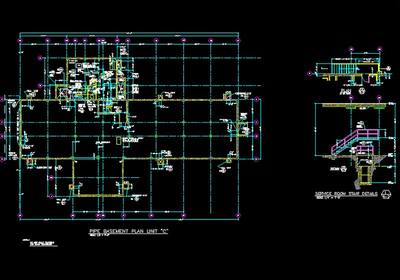 Electrical wiring schematic converted from scanned drawing to CAD format